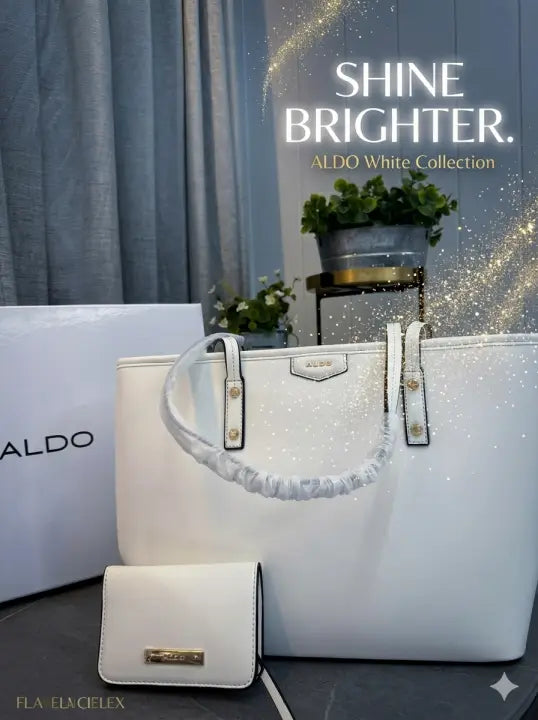 Aldo White Tote Bag For Women