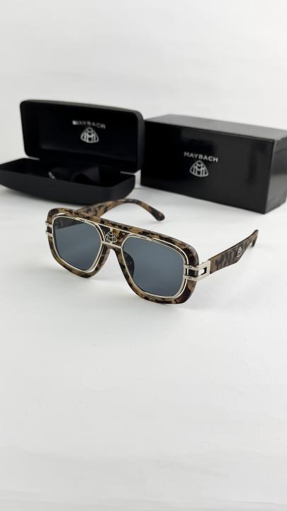 Maybach Tiger Military Silver Black Unisex Sunglasses
