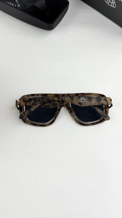 Maybach Tiger Military Silver Black Unisex Sunglasses