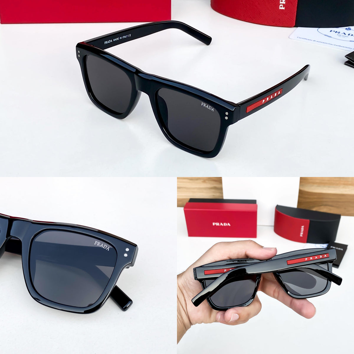 Prada Shine Black 3835