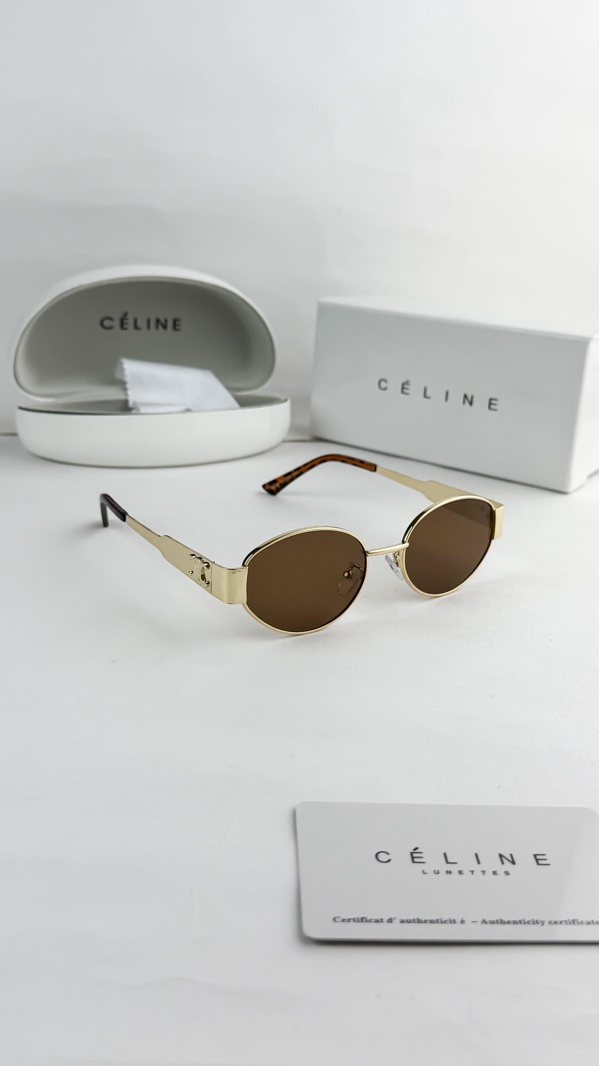 Celine Gold Brown 1006
