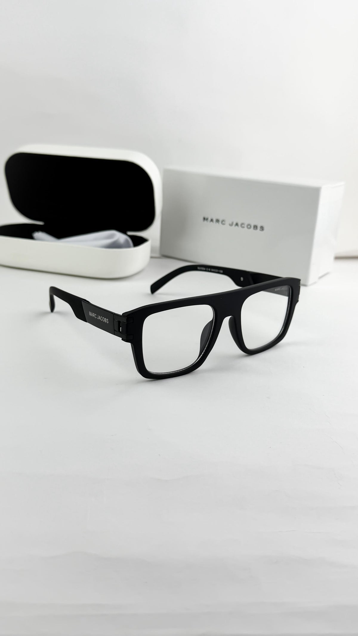 Marc Jacobs Men's Black Rectangular Optical Frame