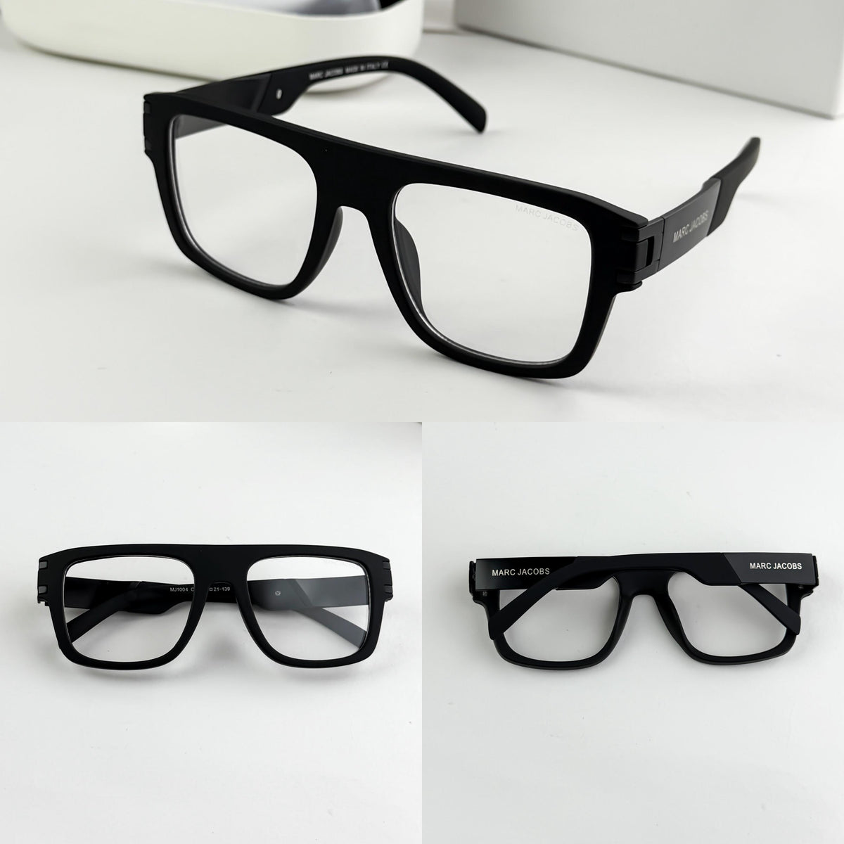 Marc Jacobs Men's Black Rectangular Optical Frame