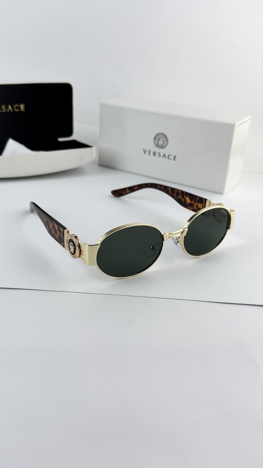 Versace Tiger Green Men's Subglasses