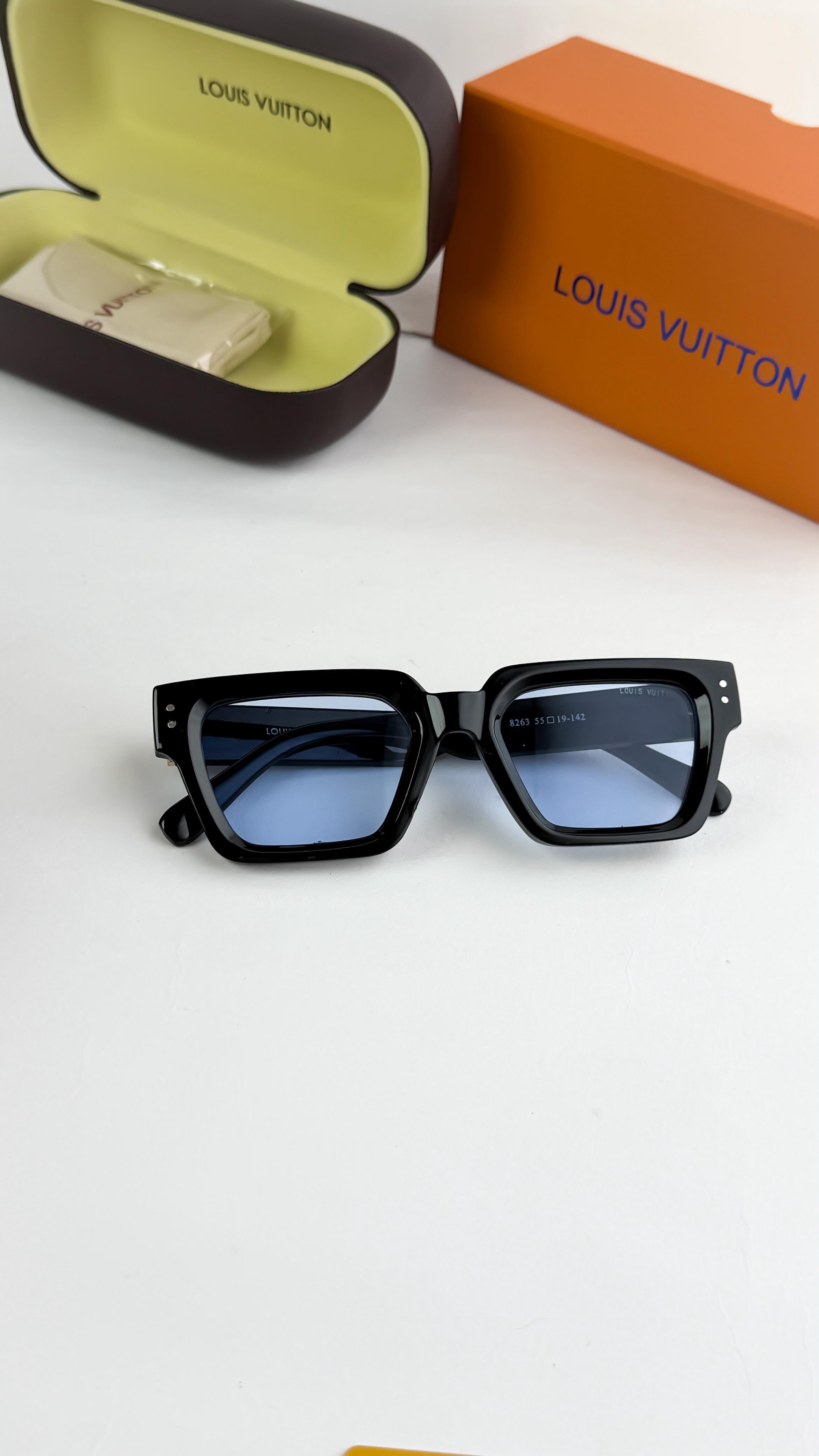 Louis Vuitton Black Blue UV Men's Sunglasses