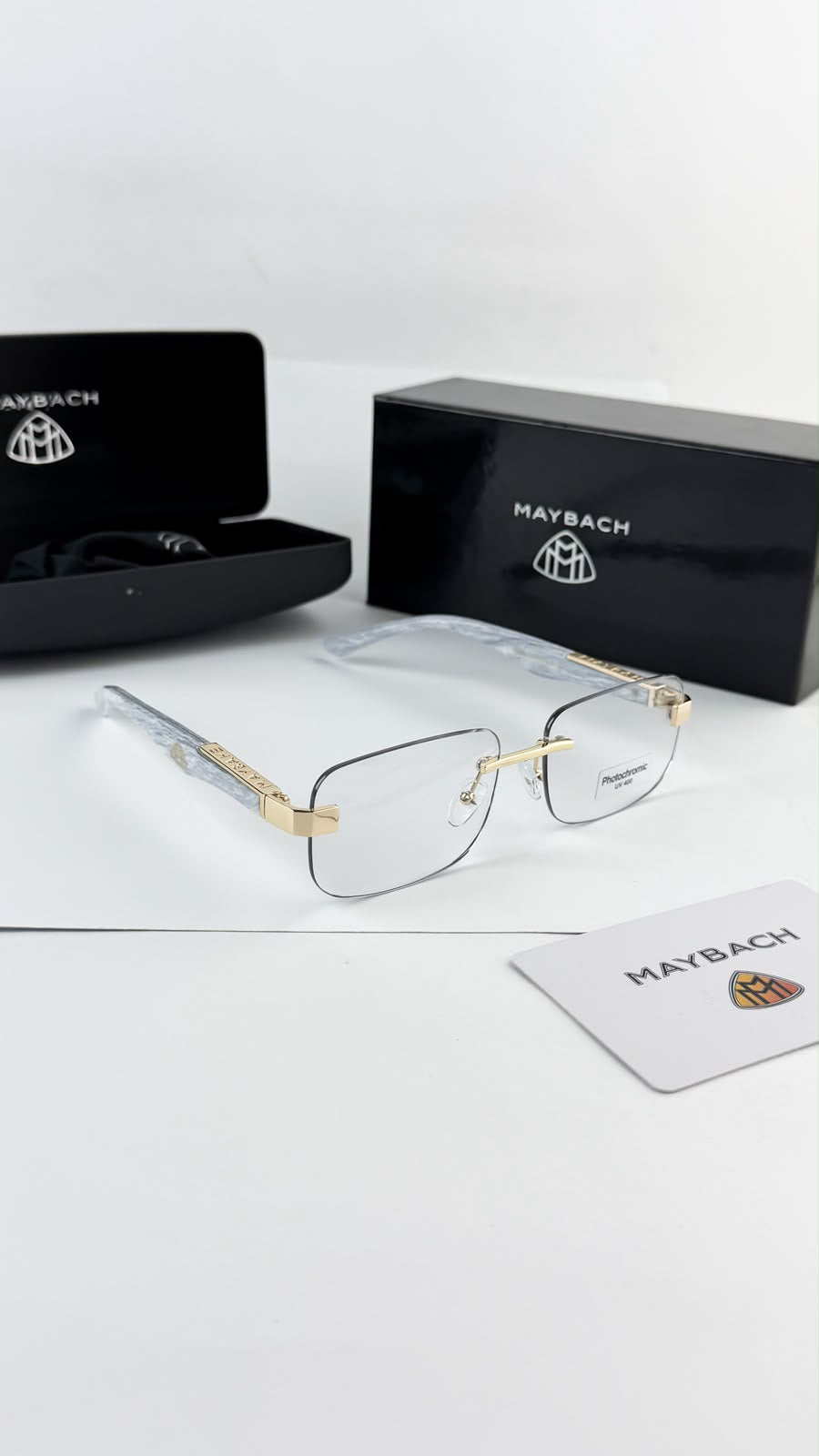 Maybach Marble Plano Blue Unisex Sunglasses