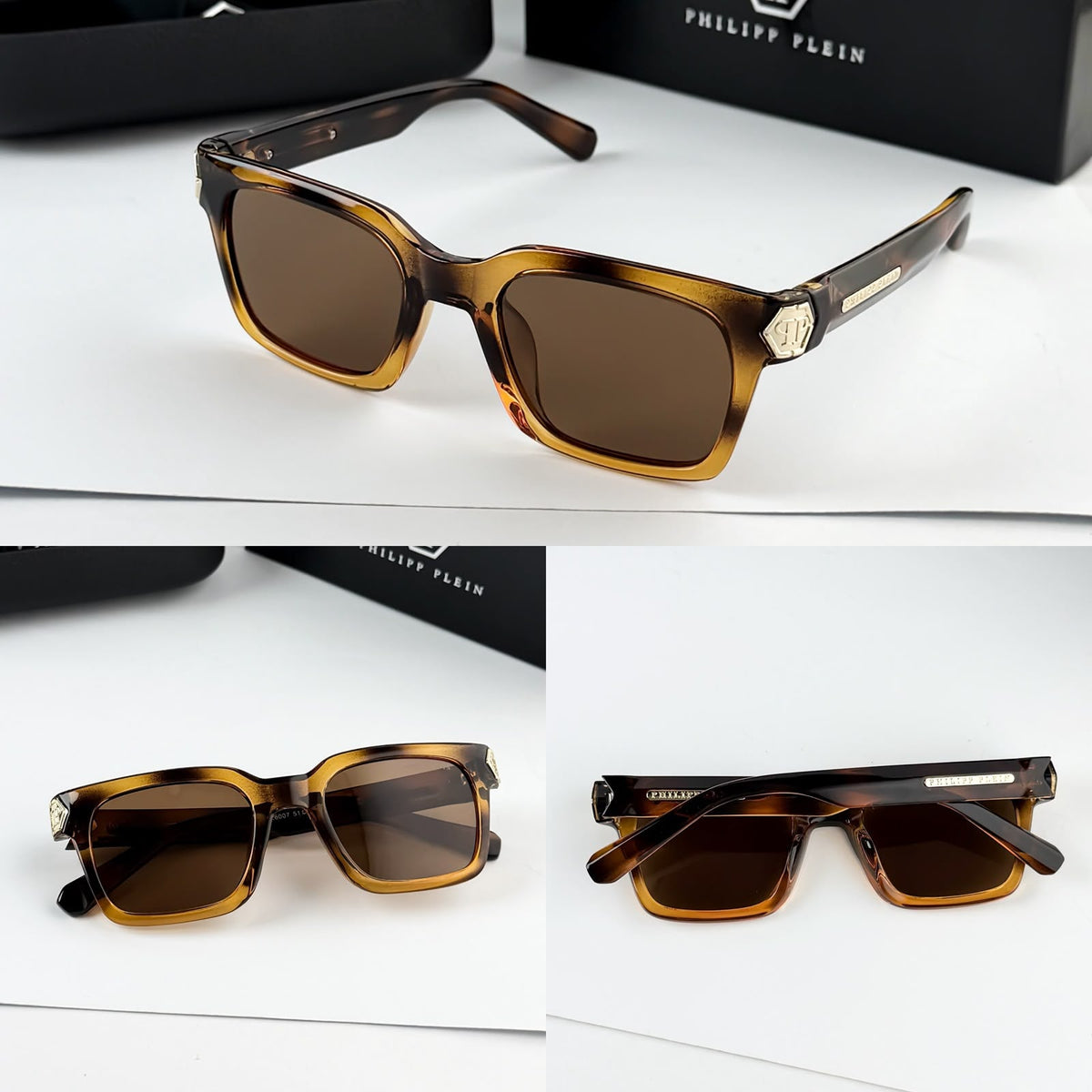 Philipp Plein Brown Men's Sunglasses