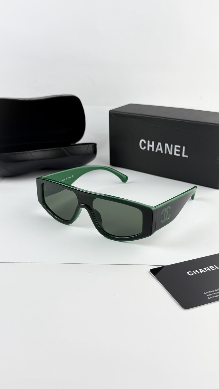 Chanel Green Unisex Sunglasses