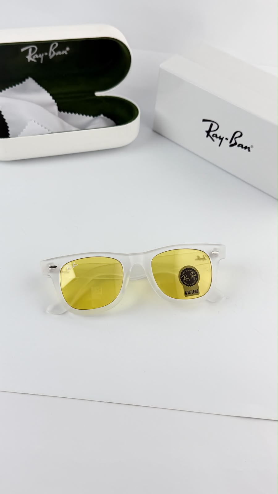 Rayban Ice Yellow Candy Unisex Sunglasses