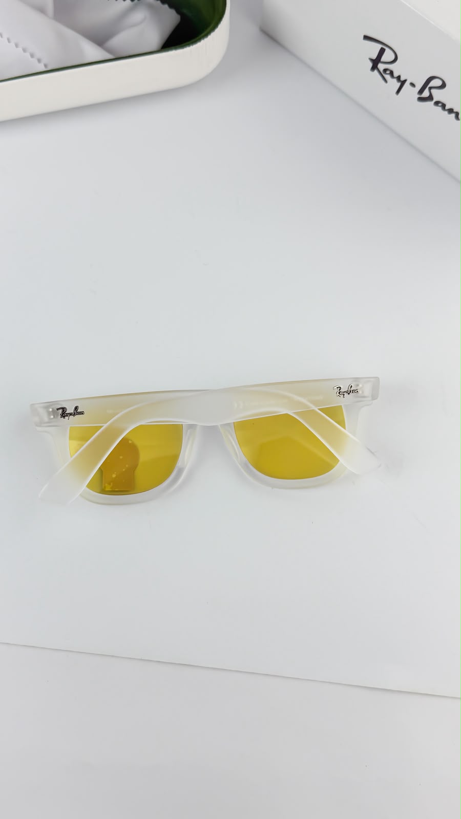 Rayban Ice Yellow Candy Unisex Sunglasses