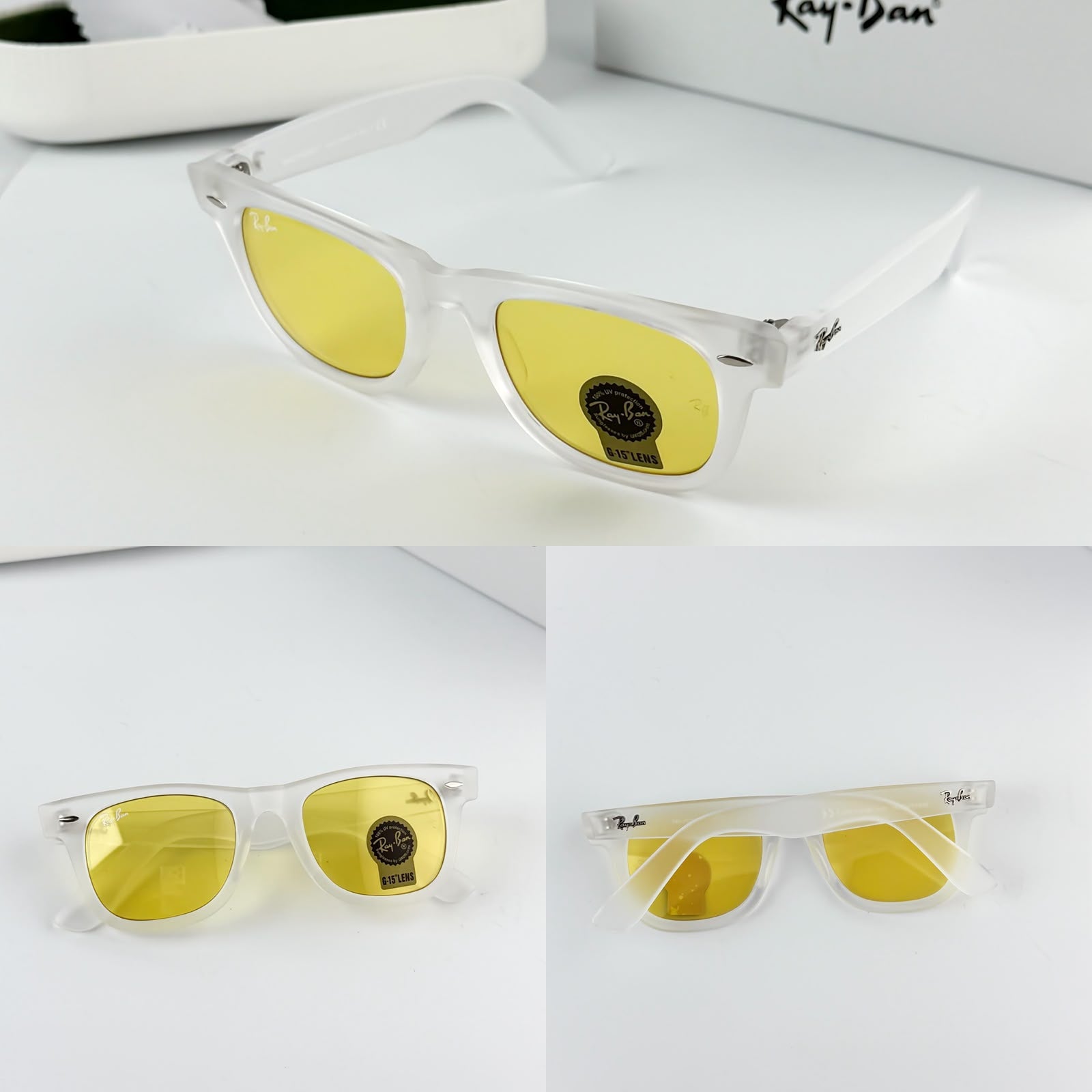 Rayban Ice Yellow Candy Unisex Sunglasses