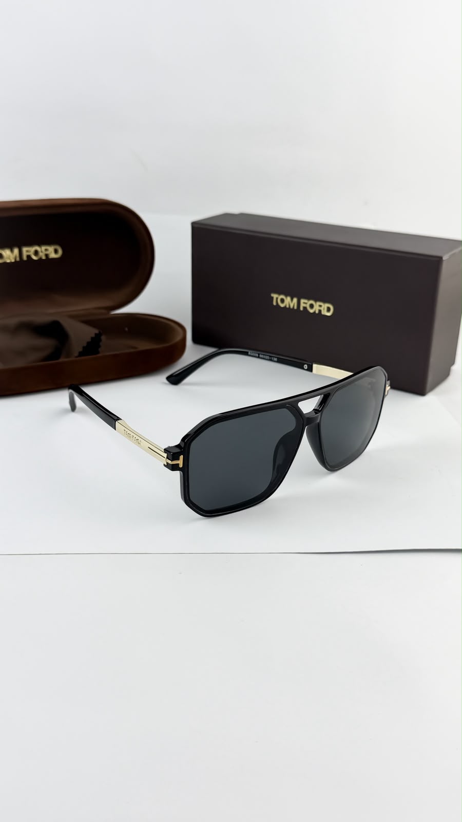 Tom Ford Matte Gold Black Men's Sunglasses