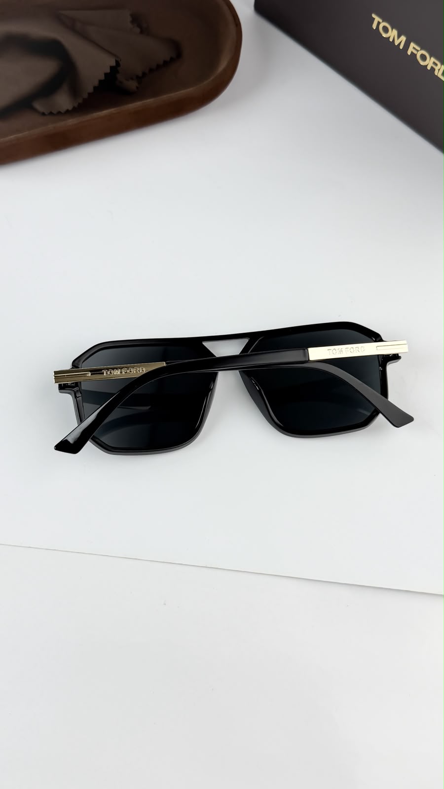 Tom Ford Matte Gold Black Men's Sunglasses