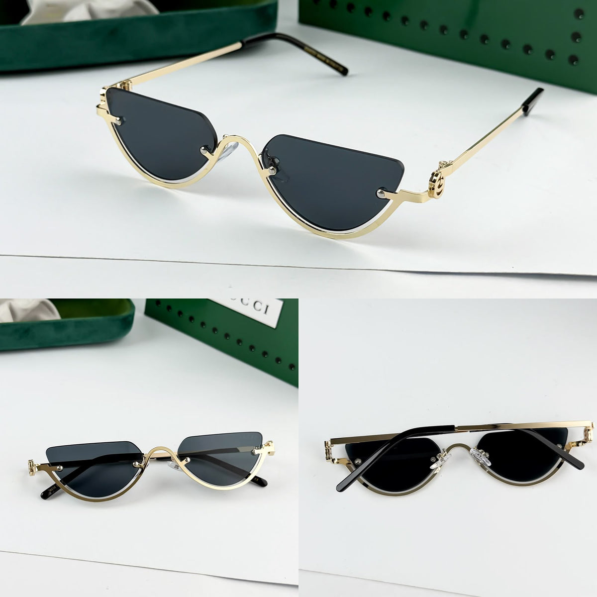 Gucci Geometric Frame Women's Sunglasses