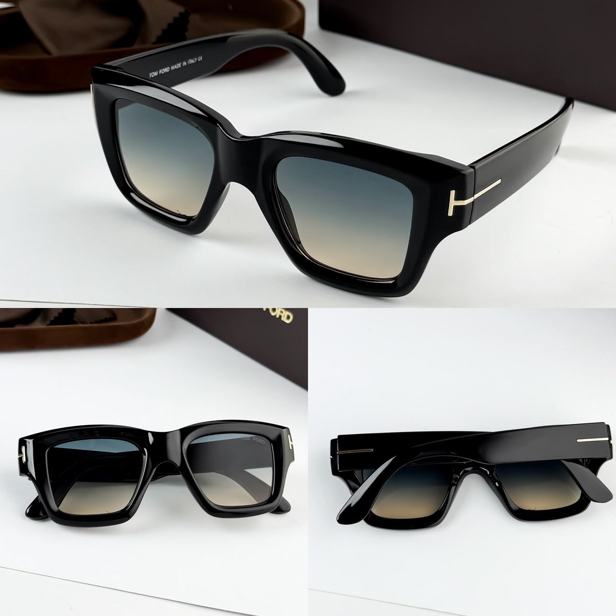 T Ford Bold black frame premium sunglass