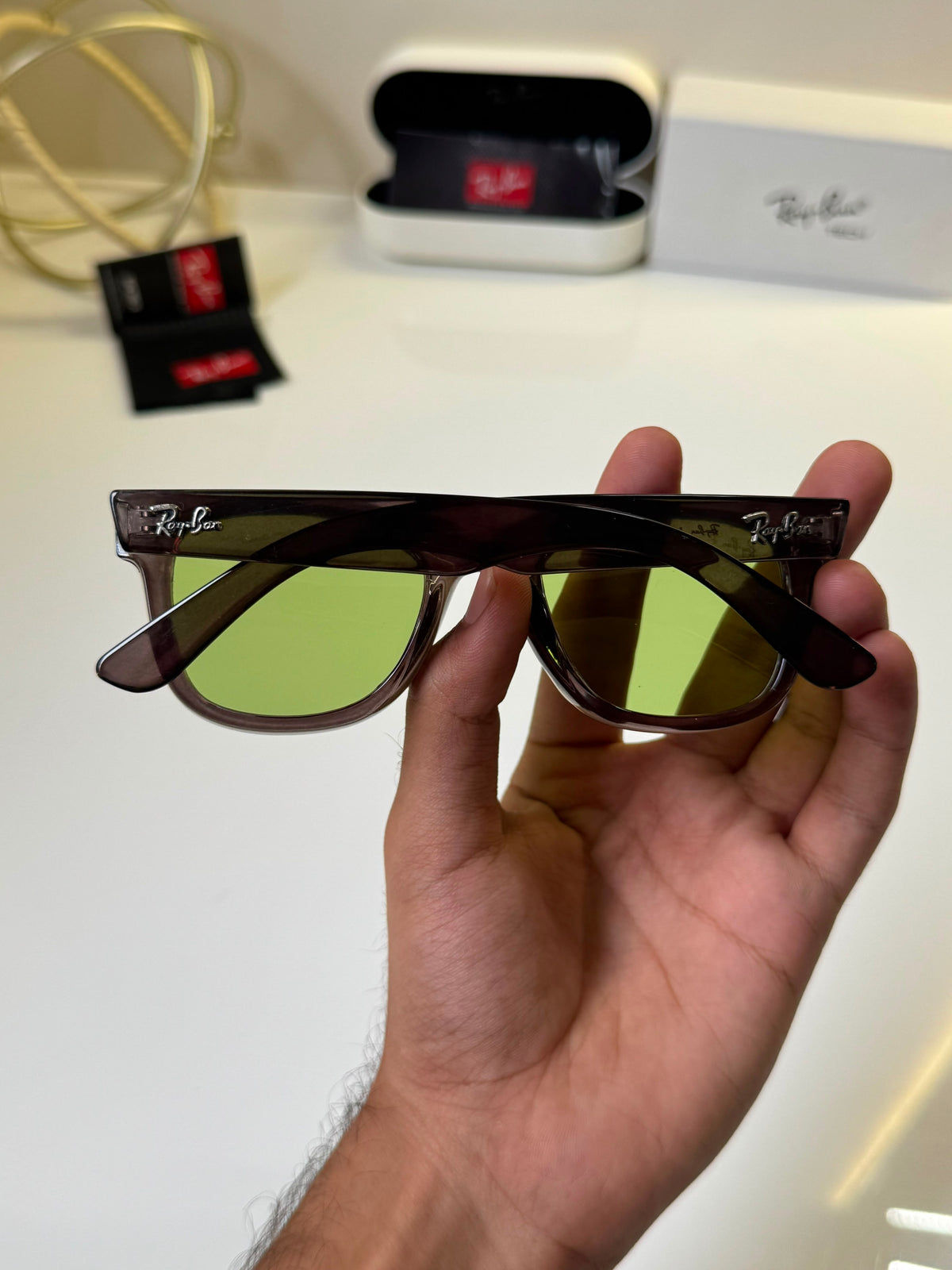 Ray-Ban Wayfarer, Shiny Black Unisex Sunglasses