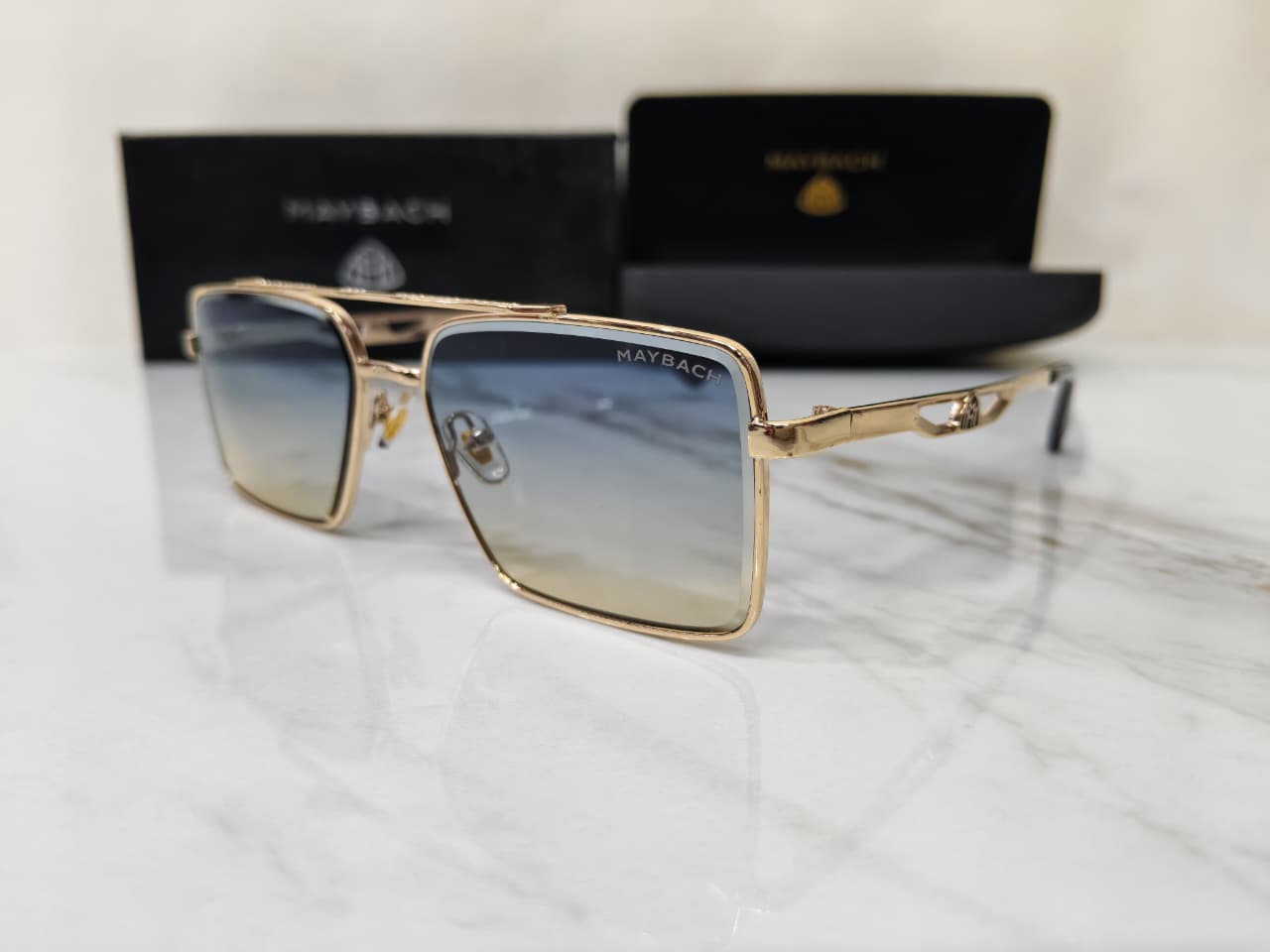 Maybach – Metal Fashion Men's Sunglass Square Tapper