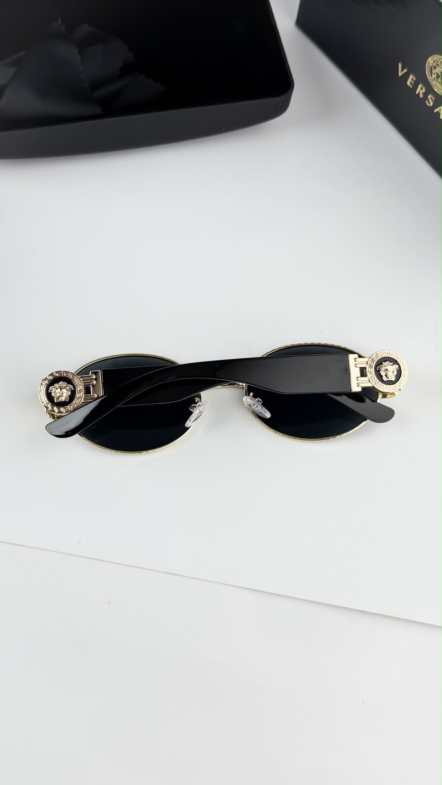Versace Metal Gold Black Man Sunglass