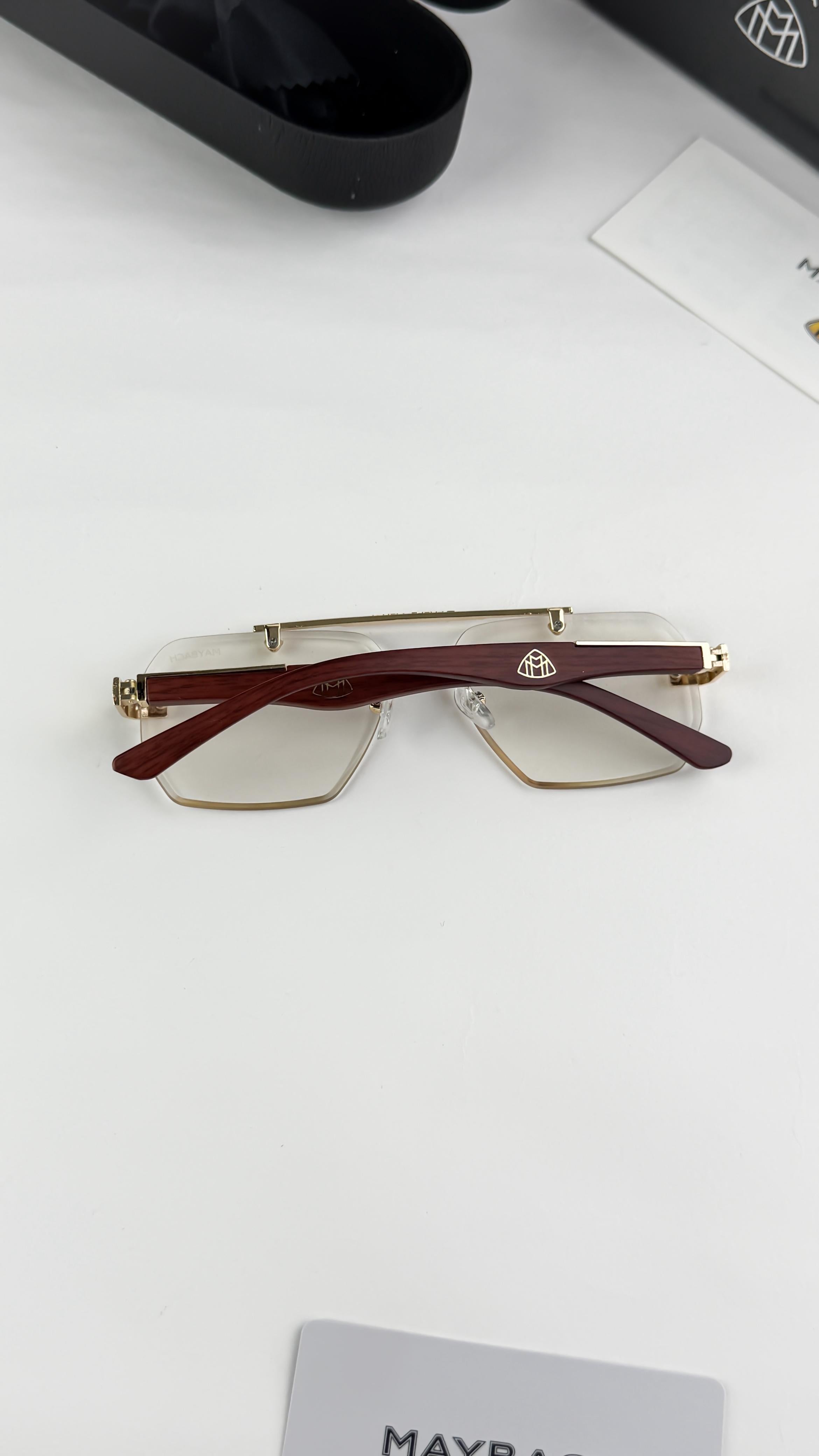 Maybach luxury rimless clear eyeglasses