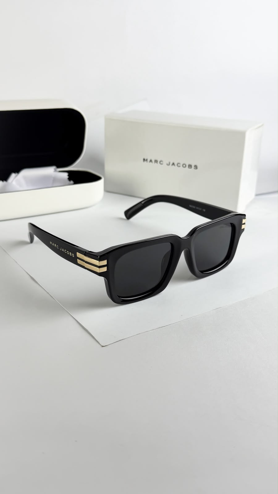 Marc Jacobs Eyewear | Blue Lens | Black Frame Men's Sunglasses