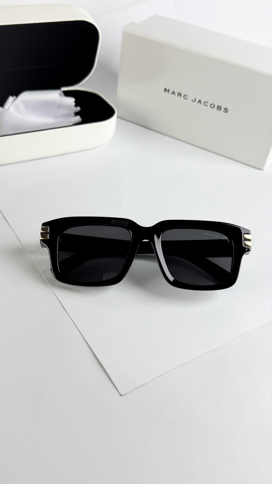 Marc Jacobs Eyewear | Blue Lens | Black Frame Men's Sunglasses