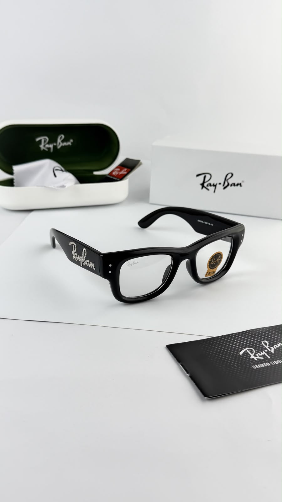 Ray-Ban Unisex UV Protected Blue Lens Square Men's Sunglasses
