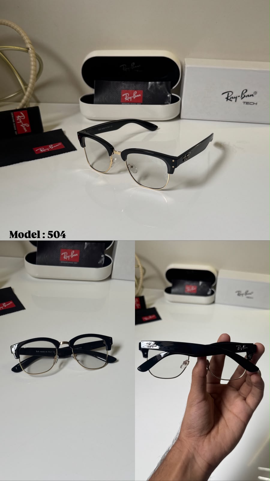 Ray-Ban Unisex Round Gold Frame