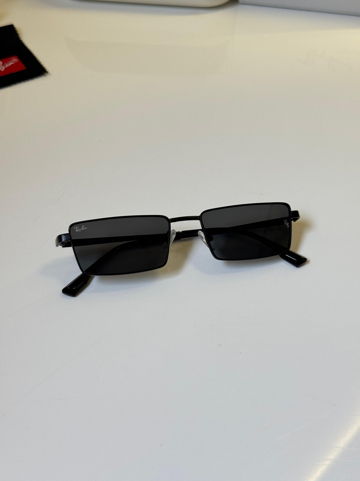 Rayban Pulse Unisex UV Protected Grey Lens Rectangle Sunglasses