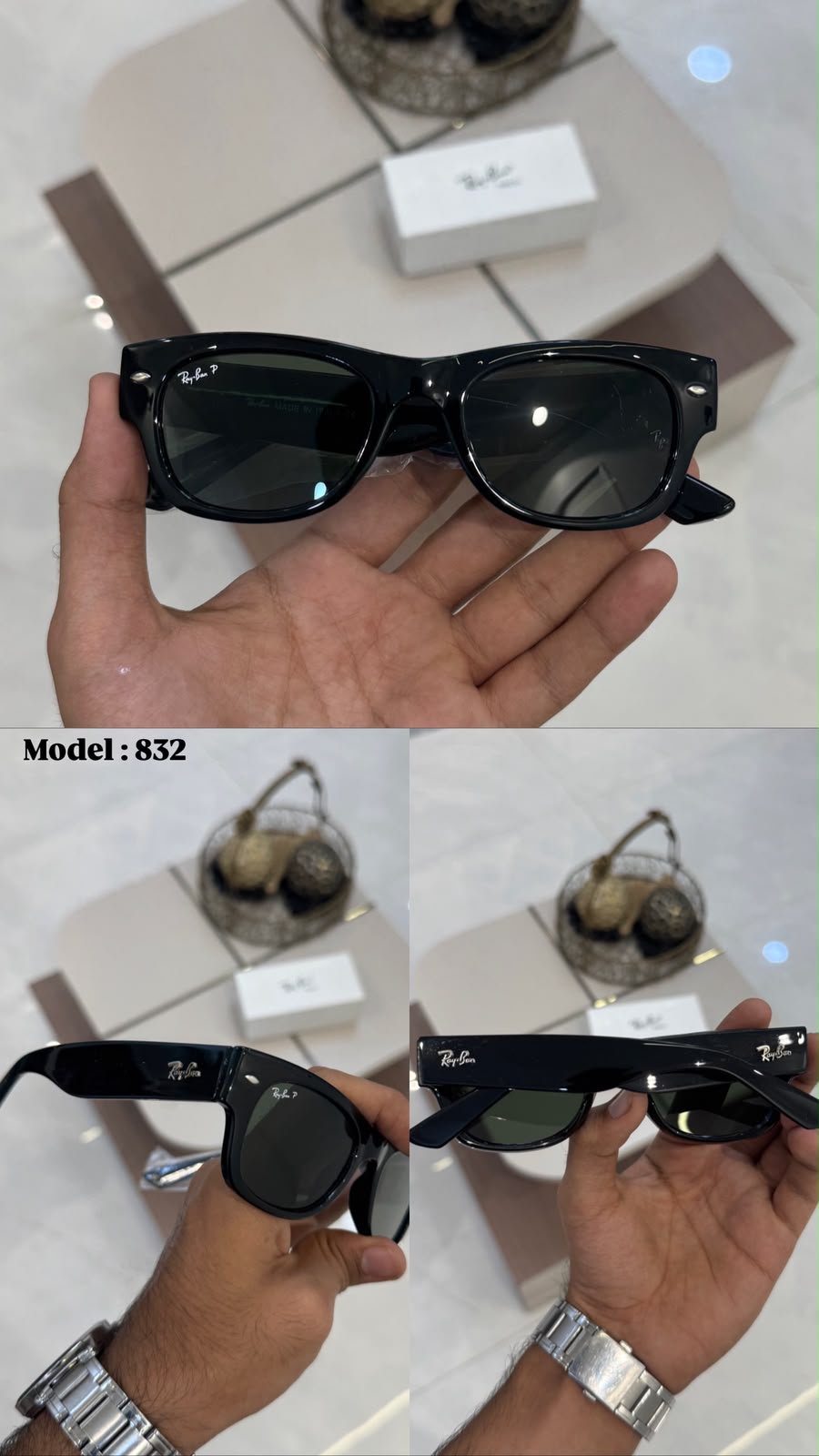 Ray-Ban Unisex UV Protected Square Black Men's Sunglasses