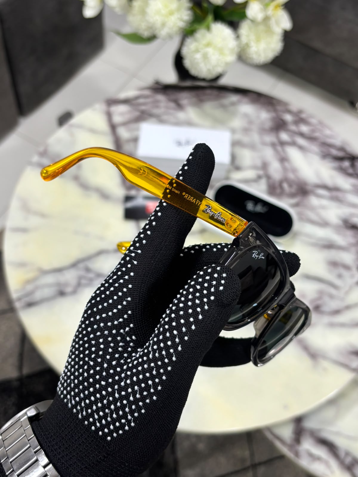 Rayban yellow Black Lightweight & Premium Materials Unisex sunglass