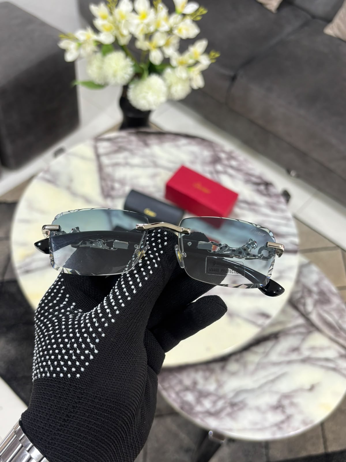 Cartier Rimeless Premium-inspired Men's Sunglasses