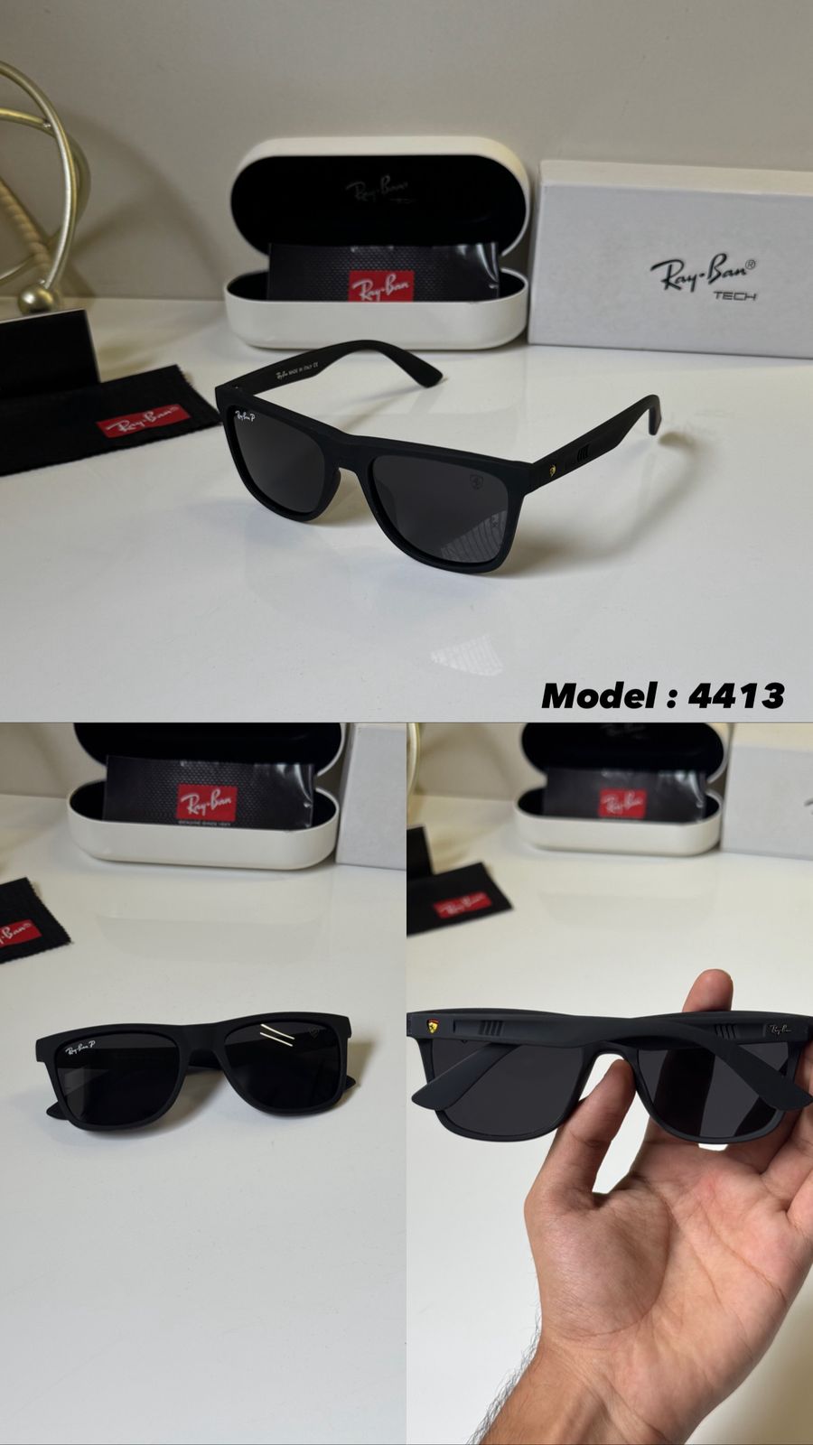 Ray-Ban Men UV Protected Square Men's Black Sunglasses