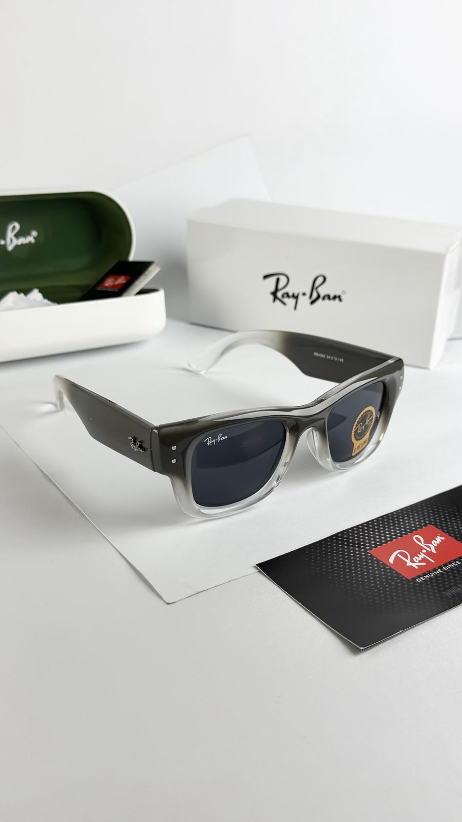 Rayban Grey Two Tone Unisex Sunglass