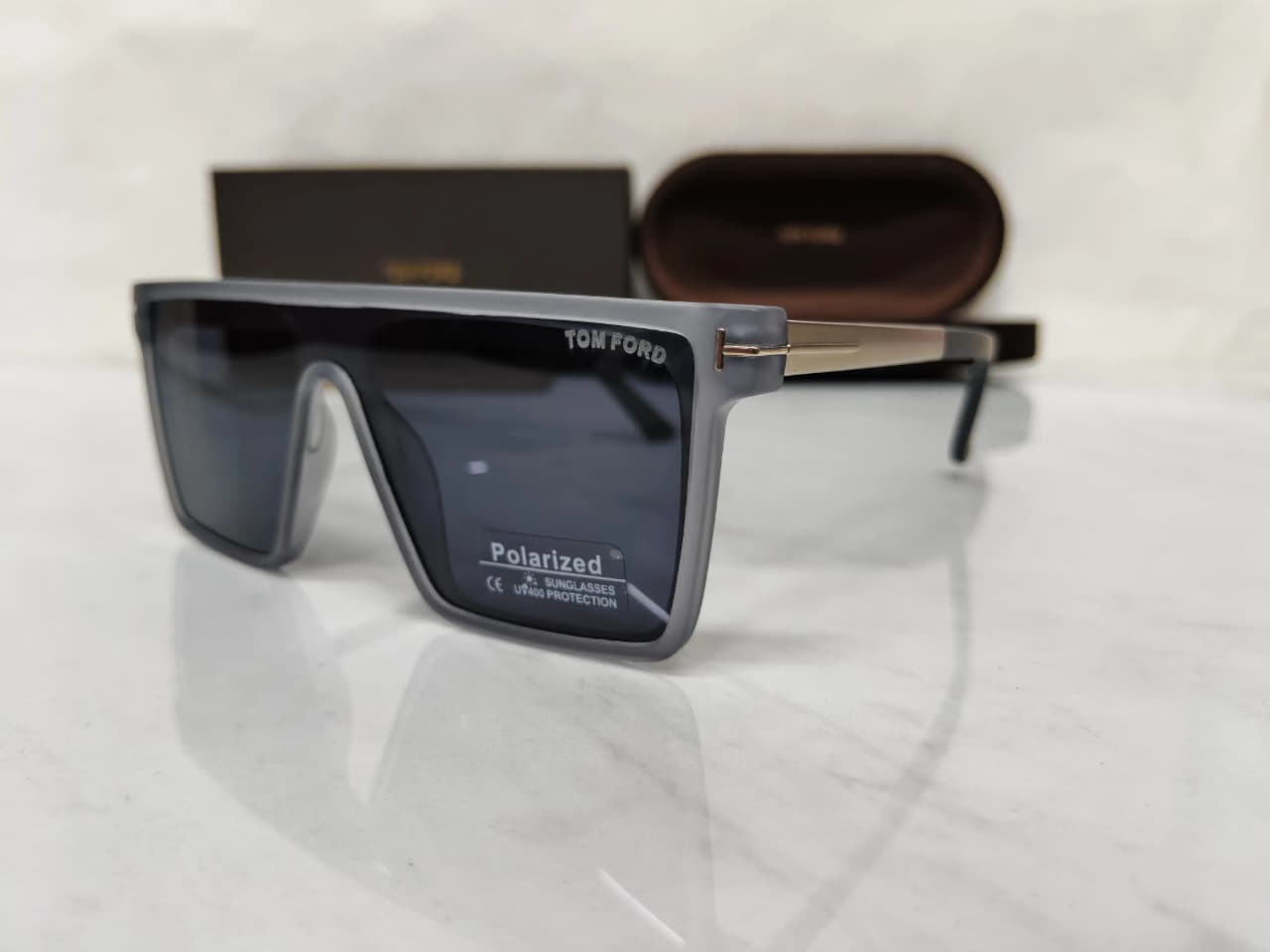 Tomford Crystal Grey Men's Sunglasses