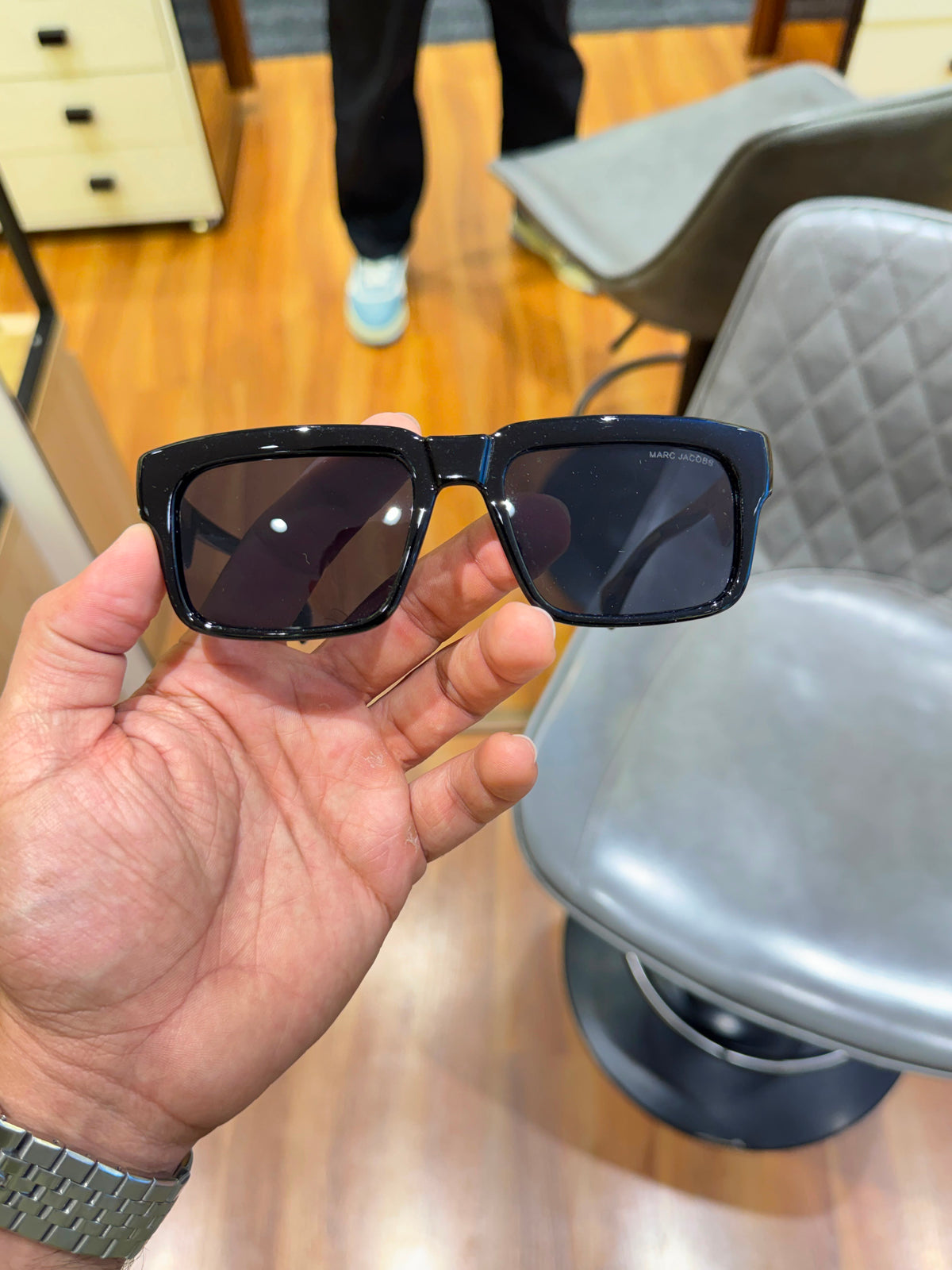 Marc Jacobs Black Gold Men's Sunglasses