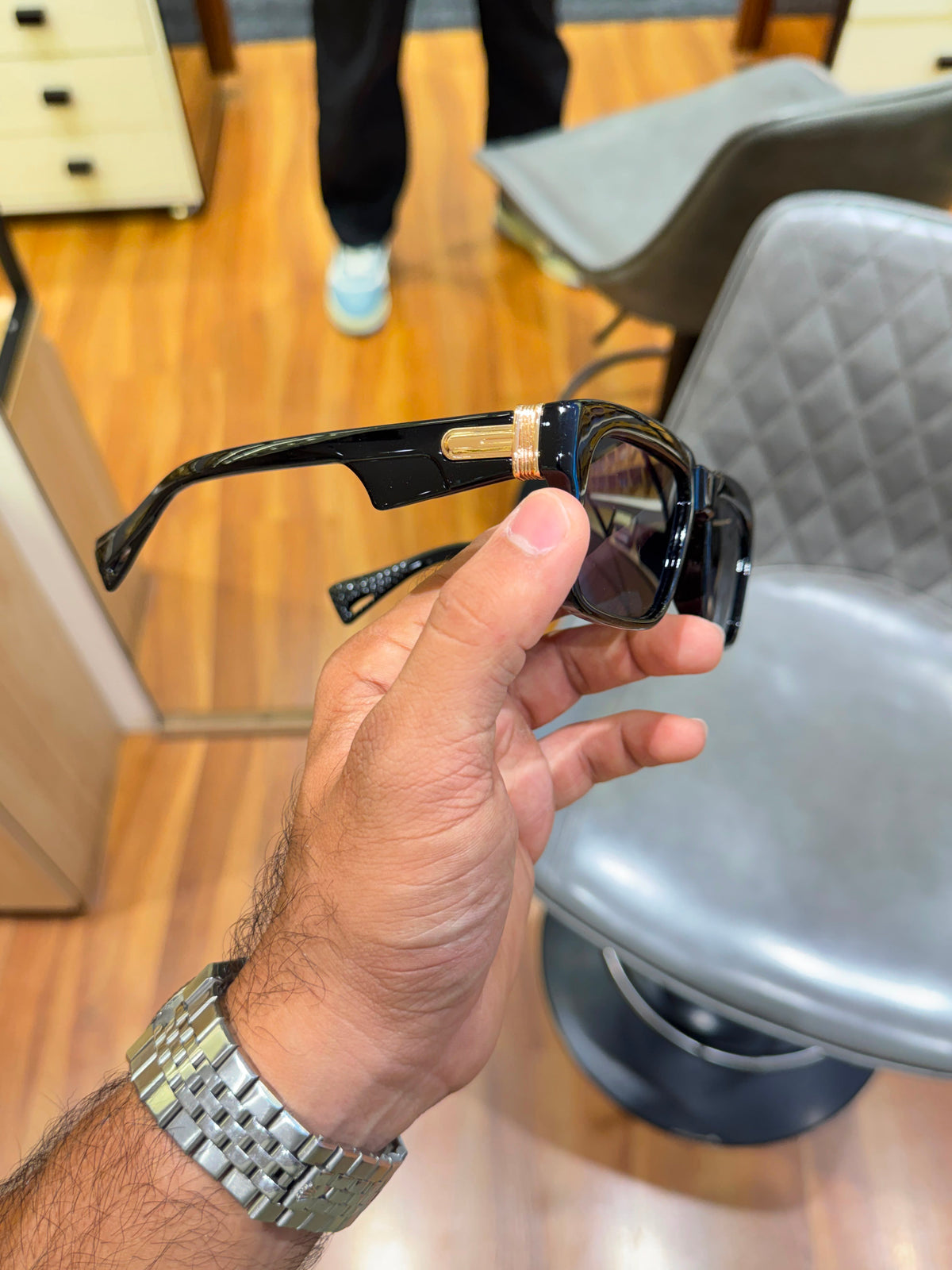 Marc Jacobs Black Gold Men's Sunglasses