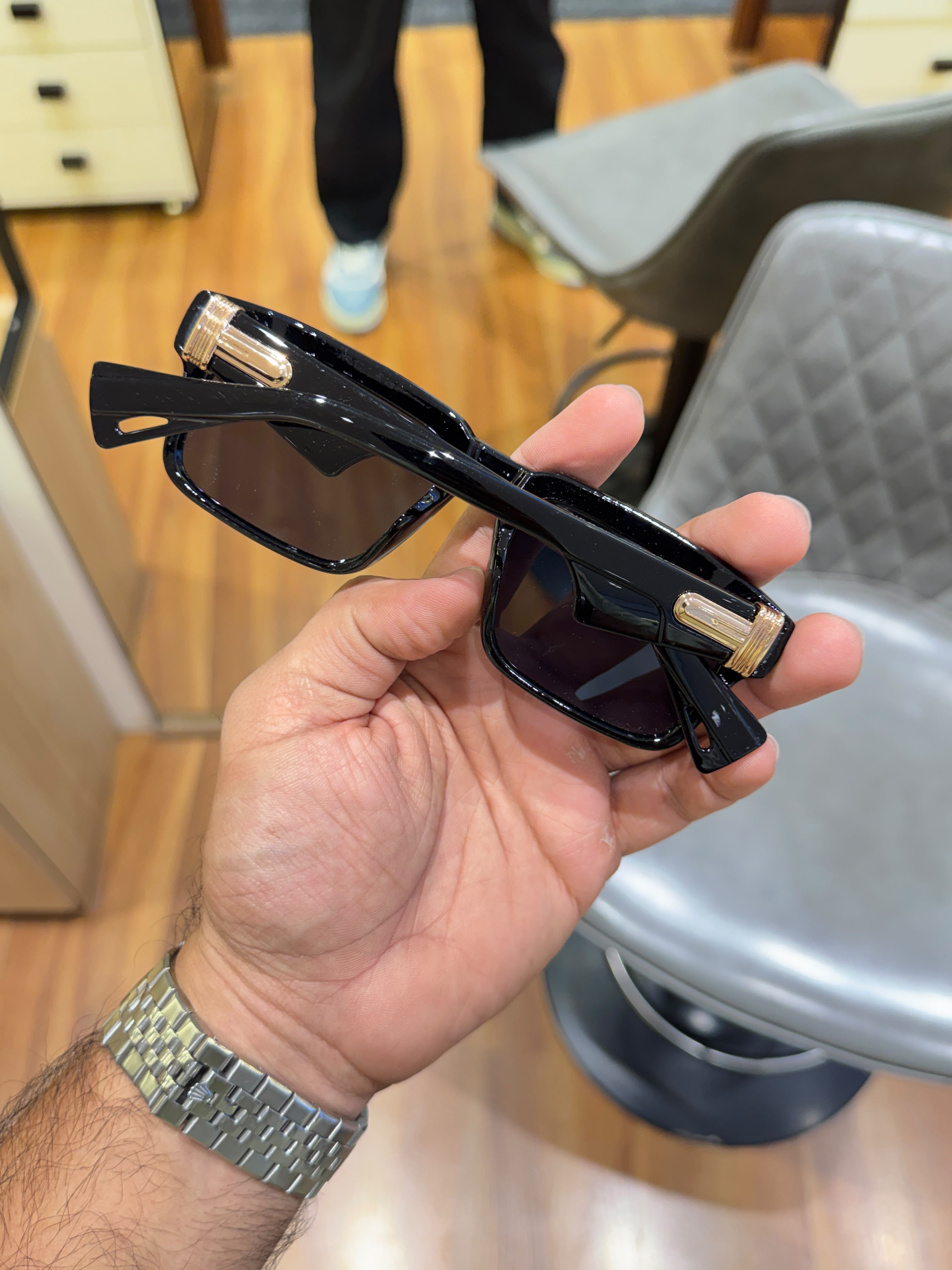 Marc Jacobs Black Gold Men's Sunglasses