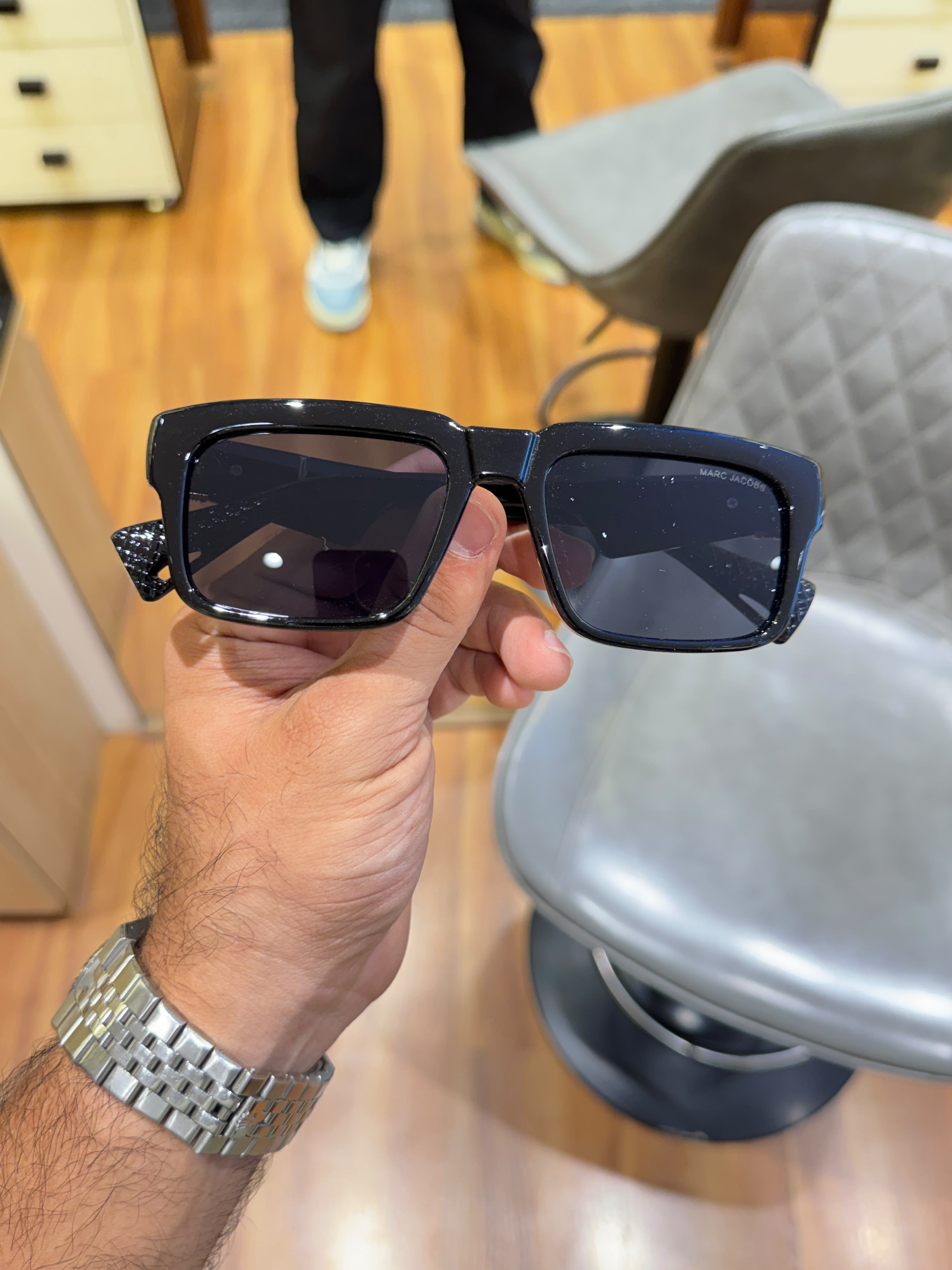 Marc Jacobs Black Gold Men's Sunglasses