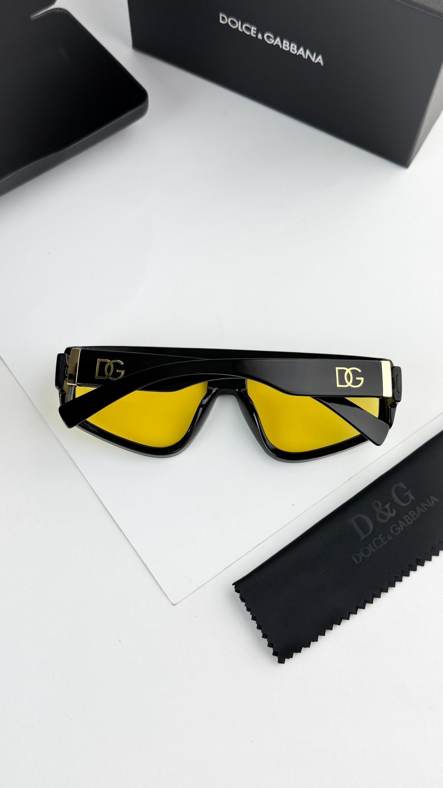 Dolce & Gabanna Yellow Black Unisex Sunglass