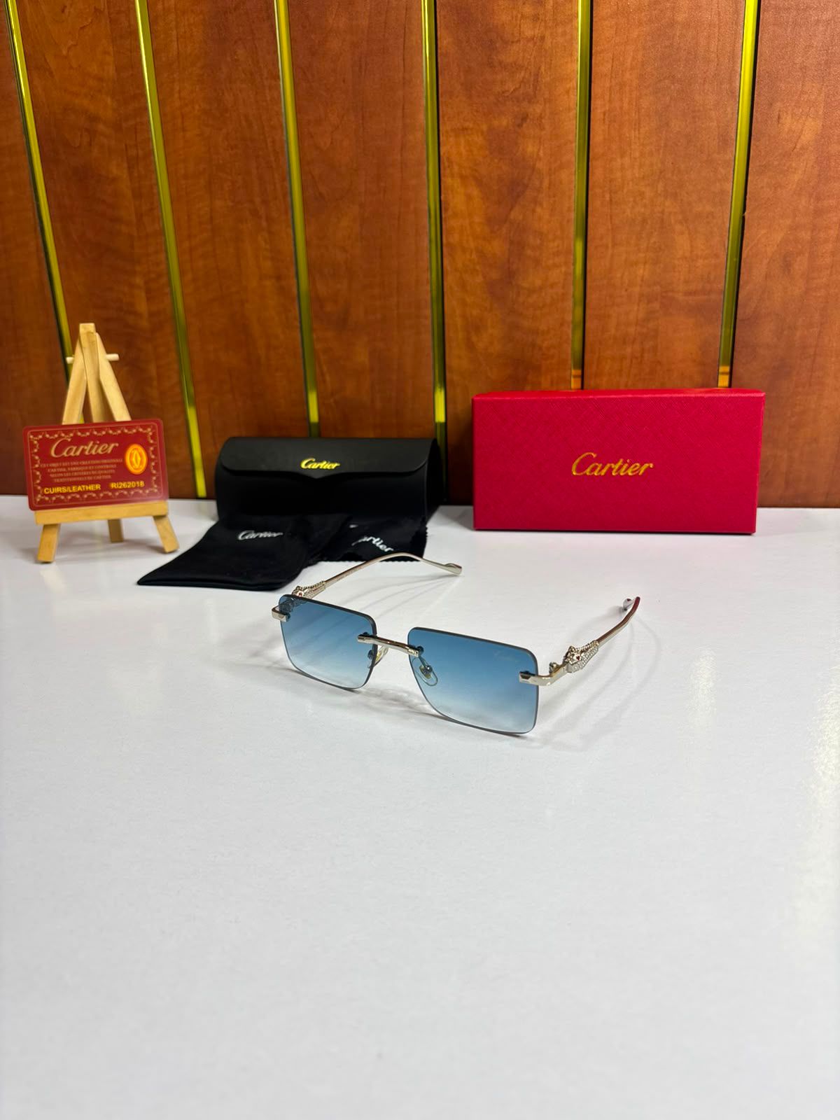Cartier Blue Shade Unisex Sunglasses