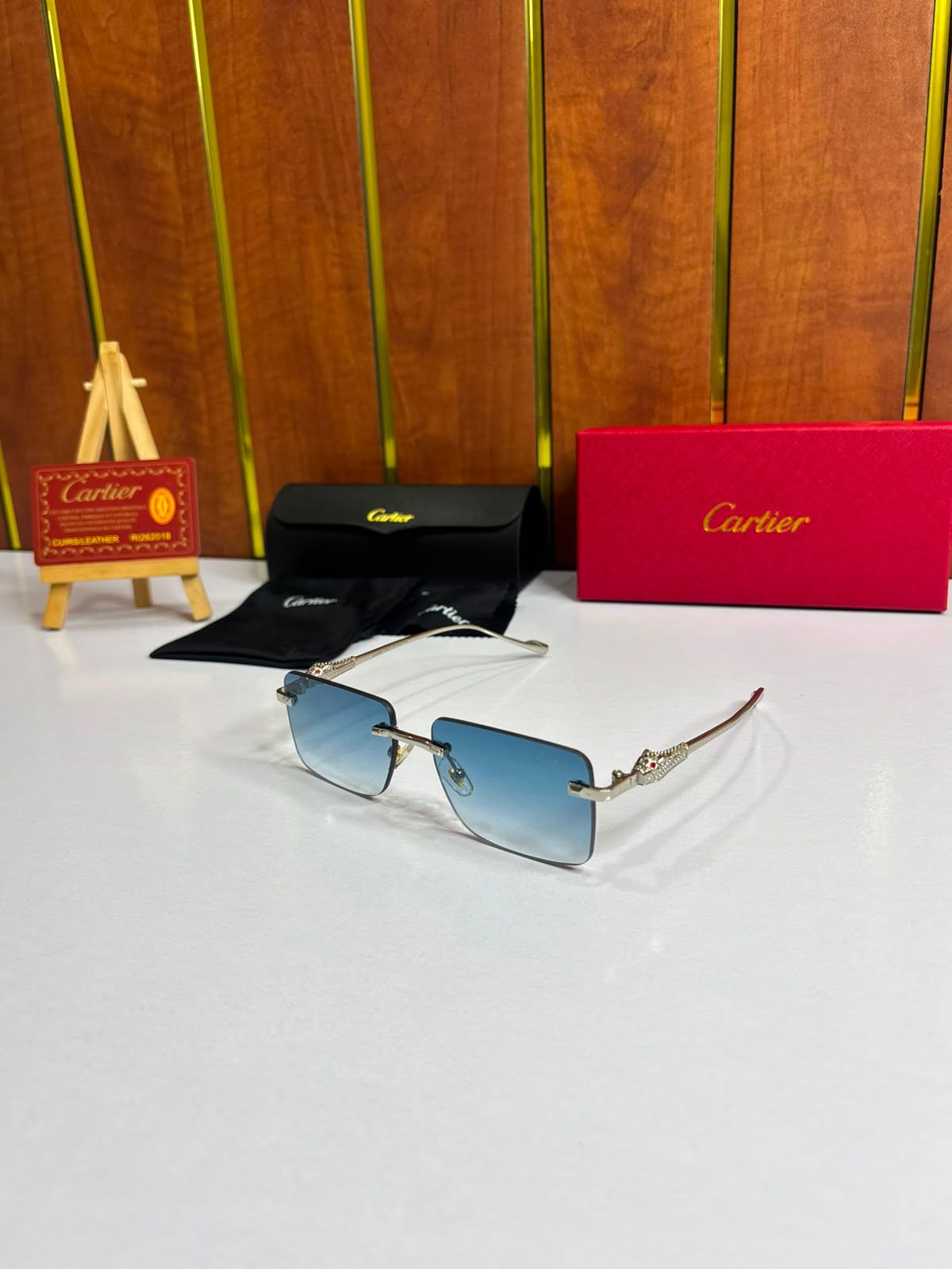 Cartier Blue Shade Unisex Sunglasses