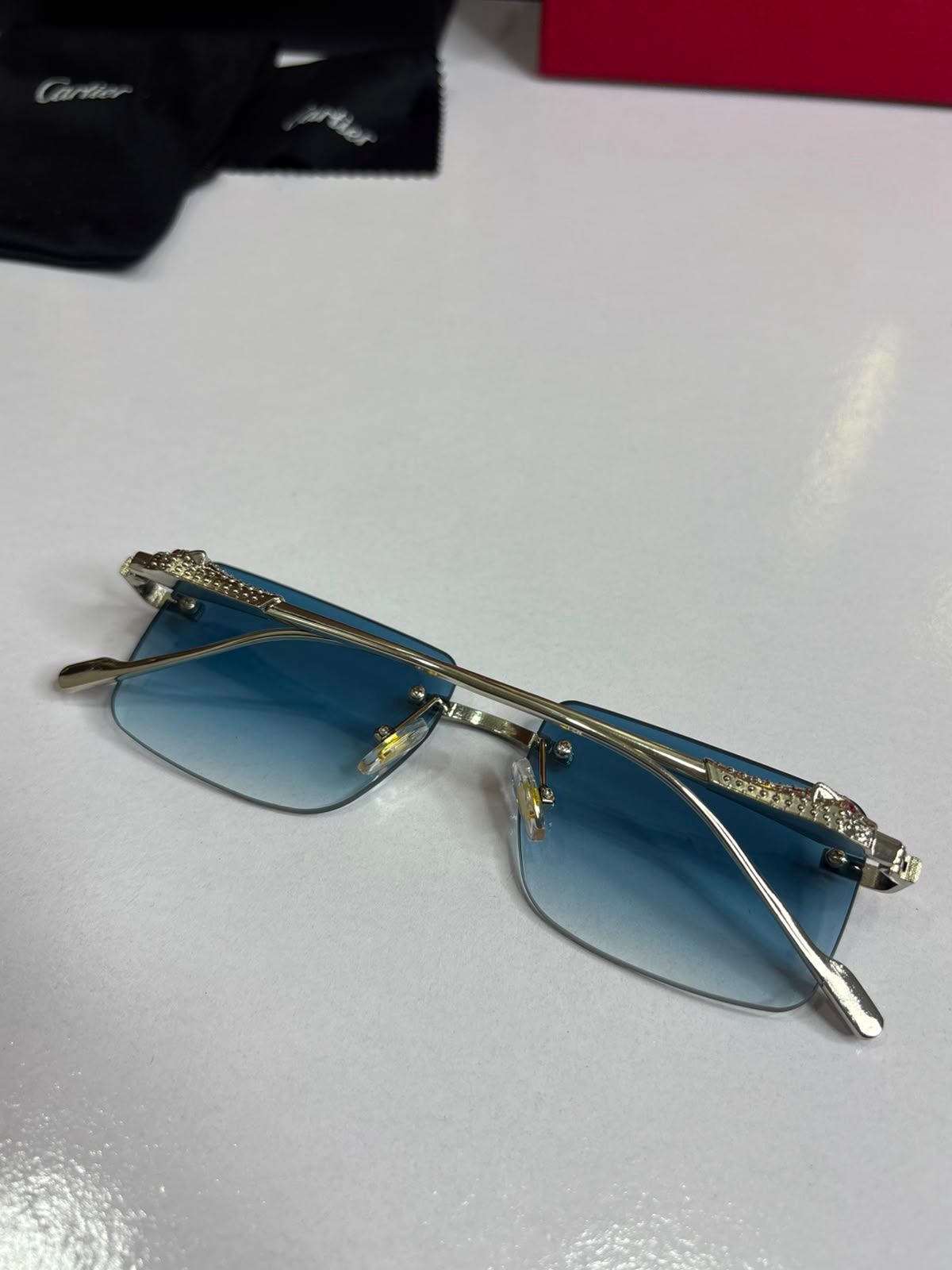 Cartier Blue Shade Unisex Sunglasses
