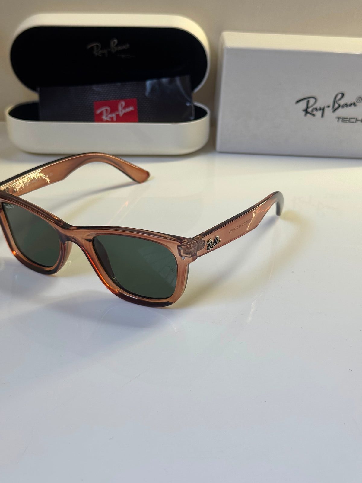 RAY-BAN Unisex UV Protected Brown Lens Square Unisex Sunglasses