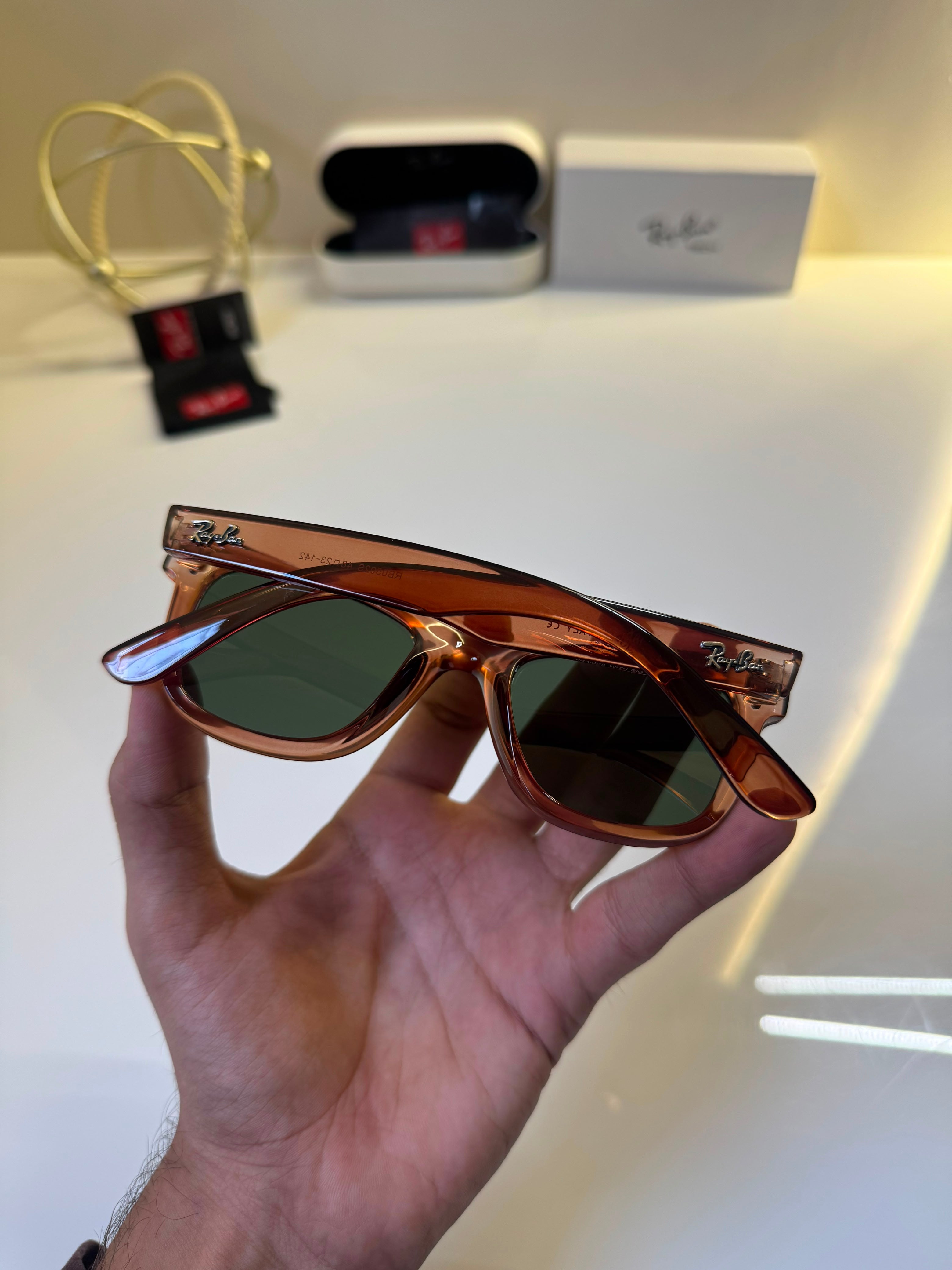 RAY-BAN Unisex UV Protected Brown Lens Square Unisex Sunglasses
