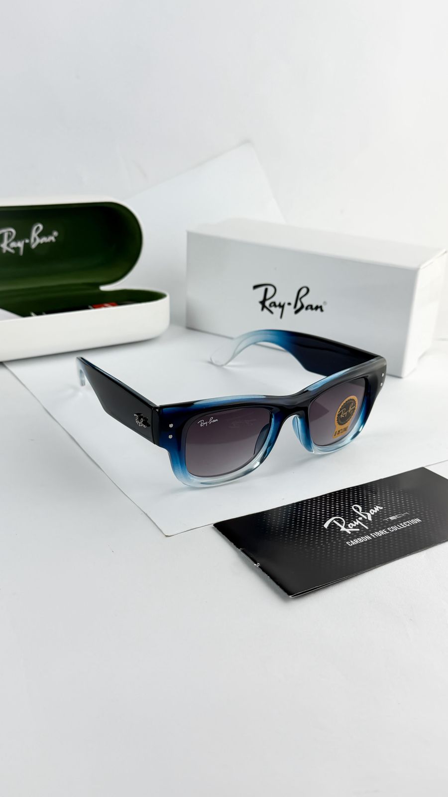Rayban Blue Two Tone Unisex Sunglass