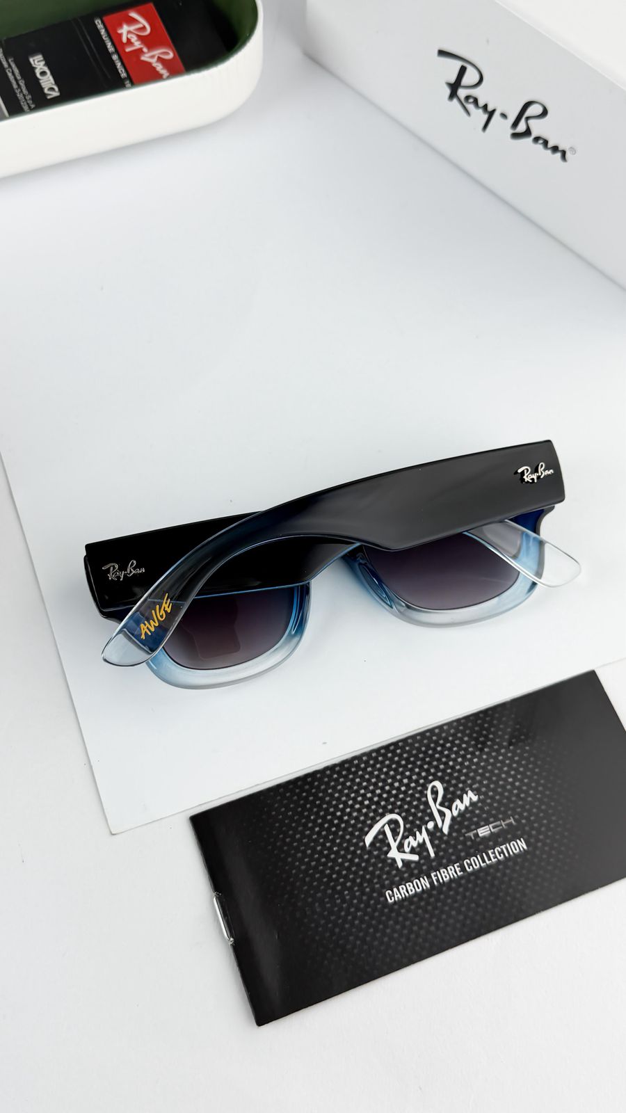 Rayban Blue Two Tone Unisex Sunglass