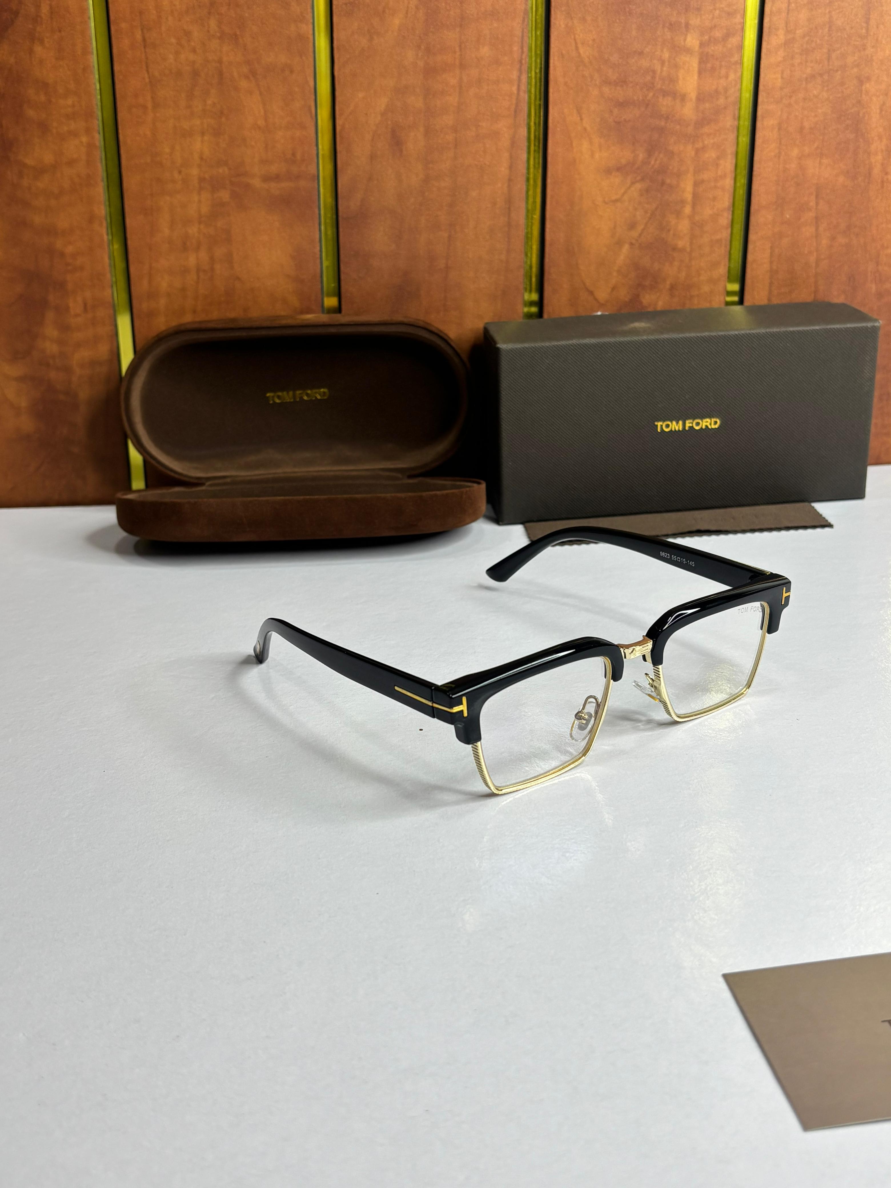 Tomford Gold Black Unisex Optical Frame