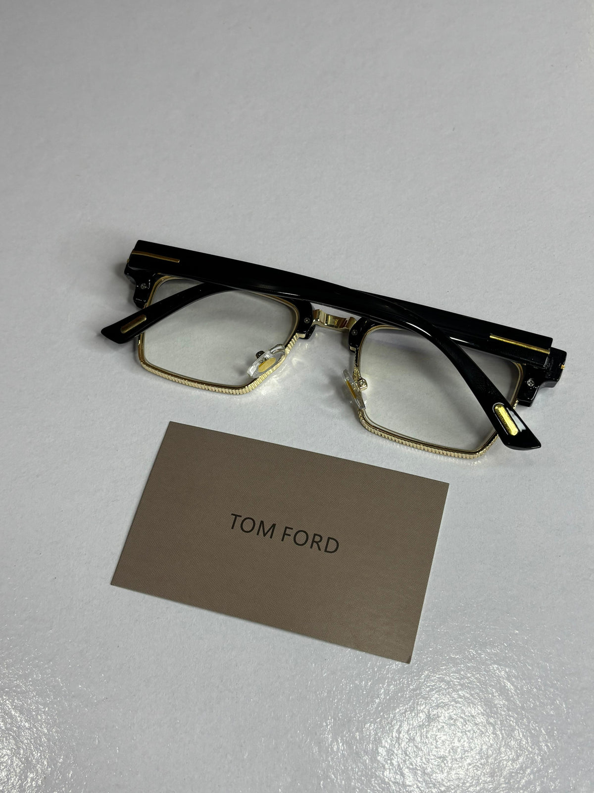 Tomford Gold Black Unisex Optical Frame