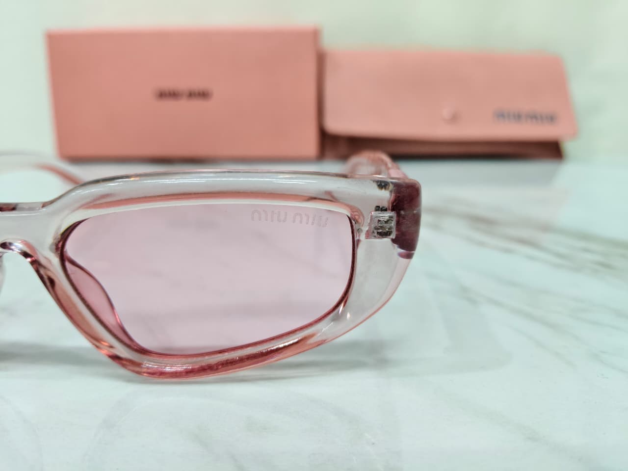 Miu Miu Blush Pink Women's Sunglasses