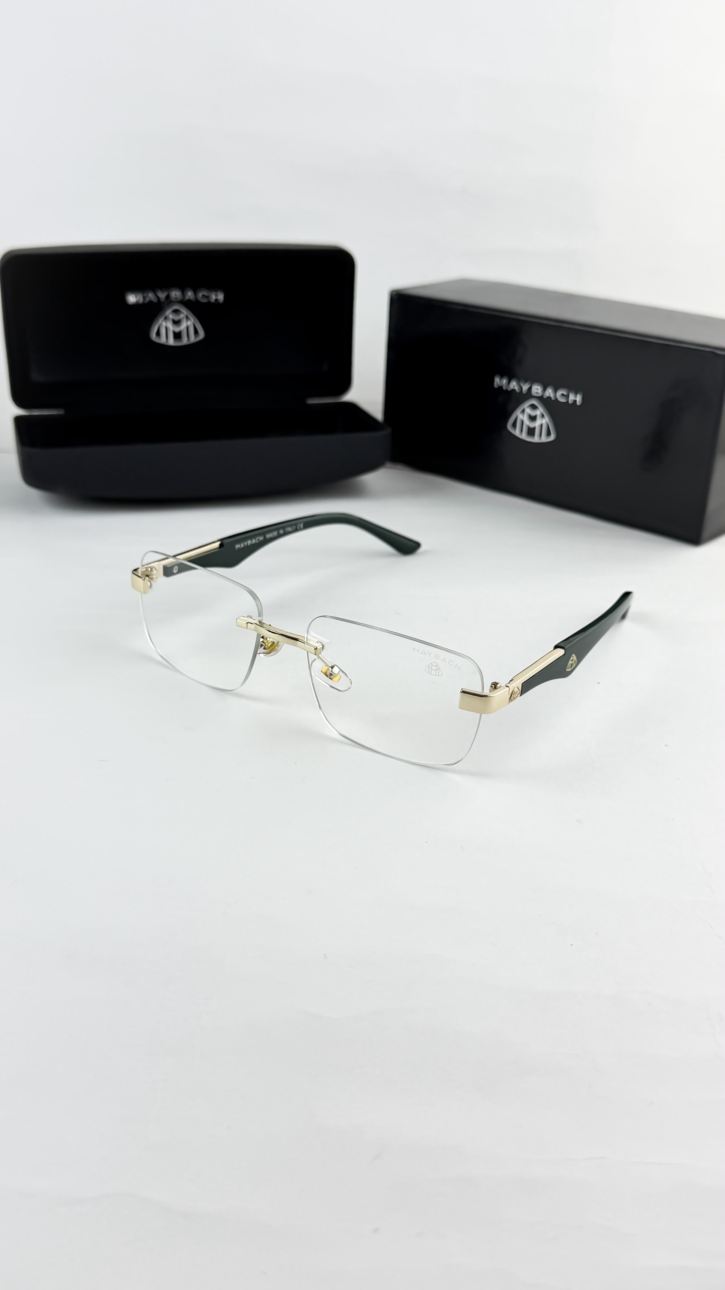 Maybach Marble Plano Bottle GreenUnisex Sunglasses